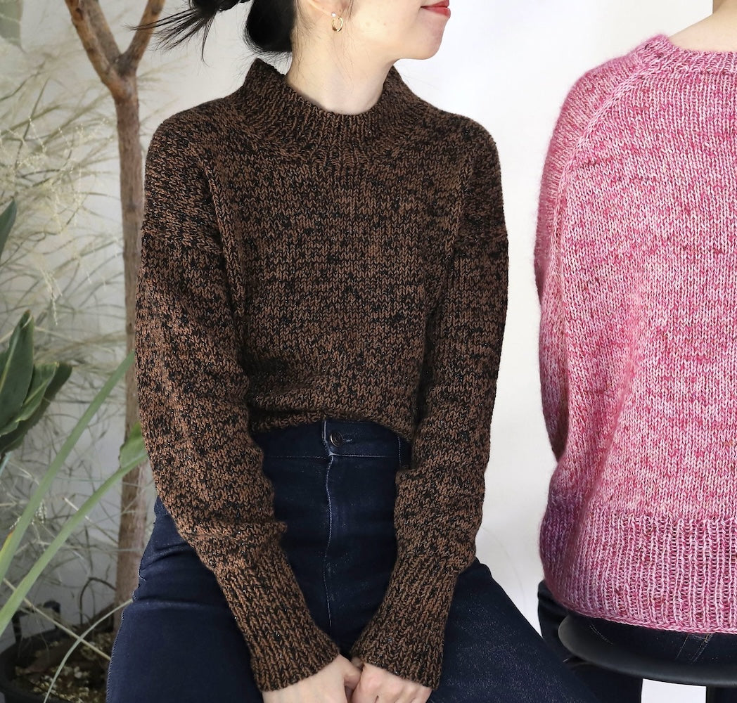 Eri Shimizu ToF Sweater mit Double Sunday und Tynn Silk Mohair Print von Sandnes Garn 6