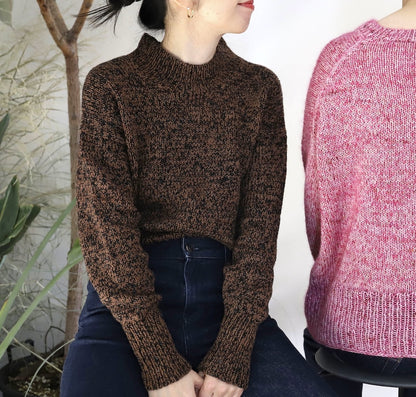 Eri Shimizu ToF Sweater mit Double Sunday und Tynn Silk Mohair Print von Sandnes Garn 6