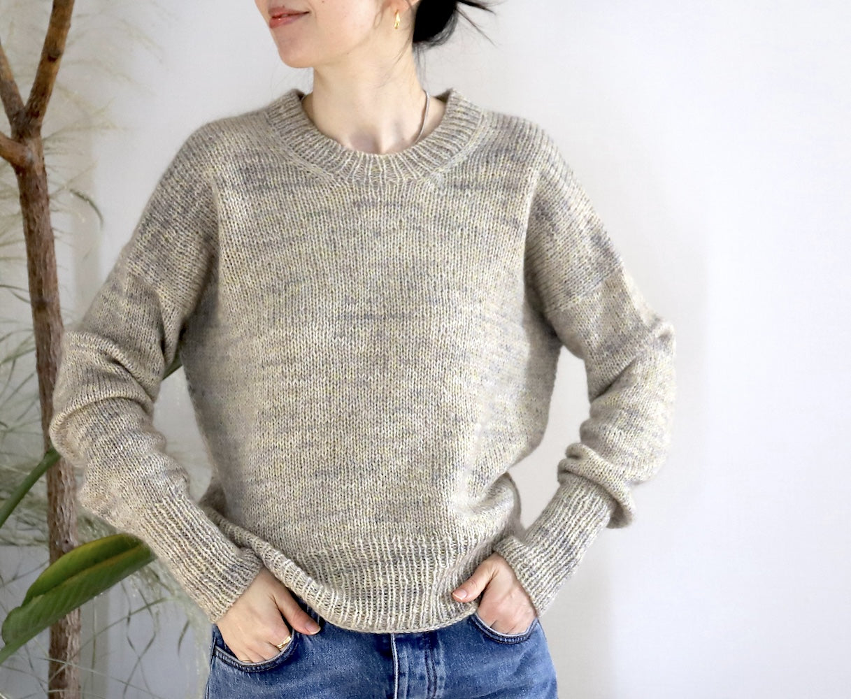 Eri Shimizu ToF Sweater mit Double Sunday und Tynn Silk Mohair Print von Sandnes Garn 8