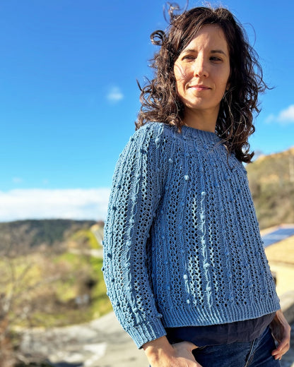 Oskia Sweater | seidiges Strukturmuster