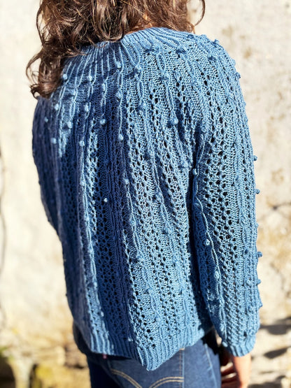 Oskia Sweater | seidiges Strukturmuster