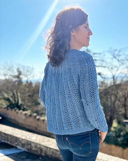 Oskia Sweater | seidiges Strukturmuster