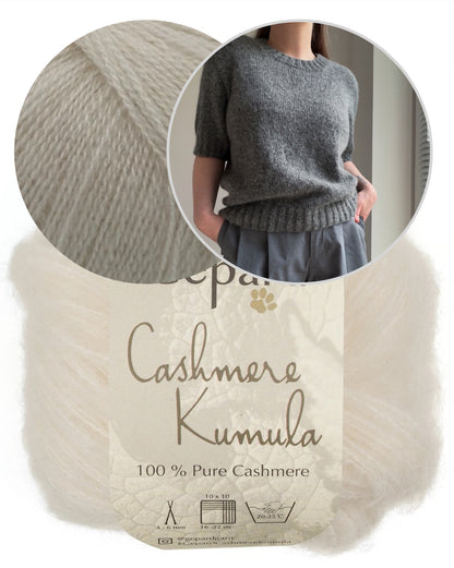 Etta Tee | fantastisch weiches Shirt aus Cashmere Kumula und Cashmere Lace von Gepard Garn