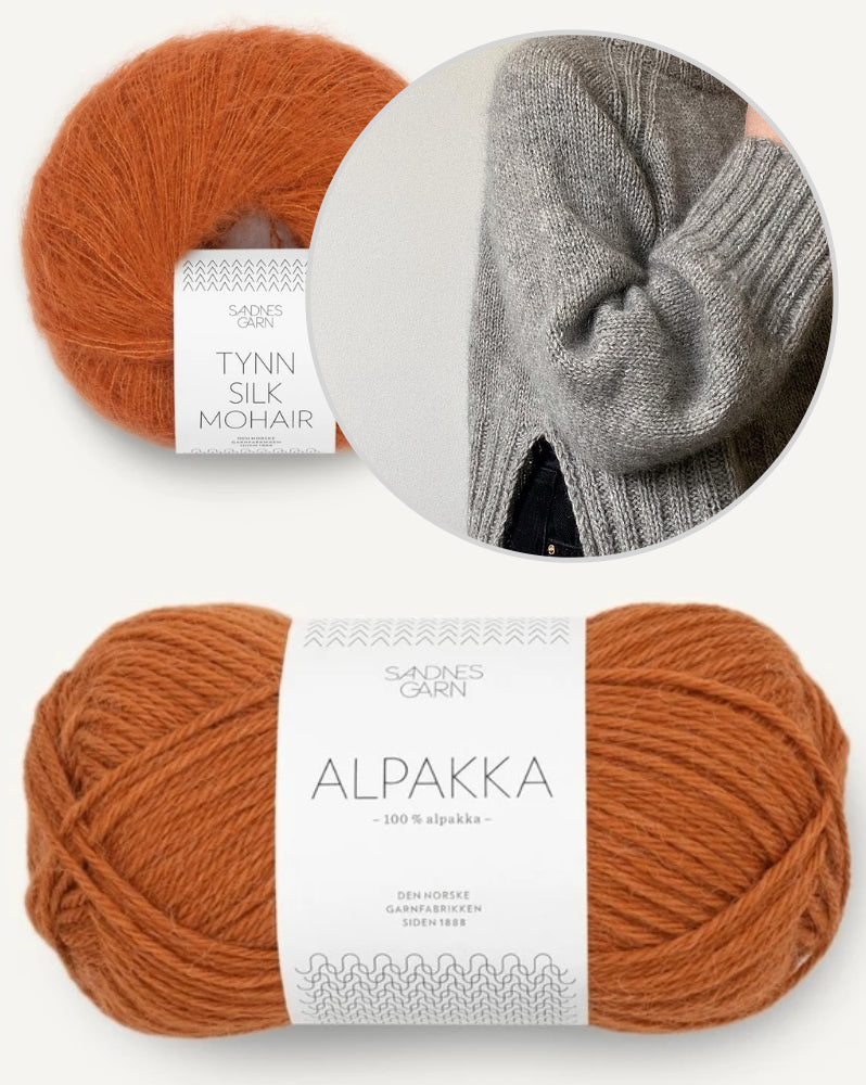 Novemberknits Eun Sweater mit Alpakka und Tynn Silk Mohair von Sandnes Garn 14