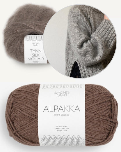 Novemberknits Eun Sweater mit Alpakka und Tynn Silk Mohair von Sandnes Garn 16