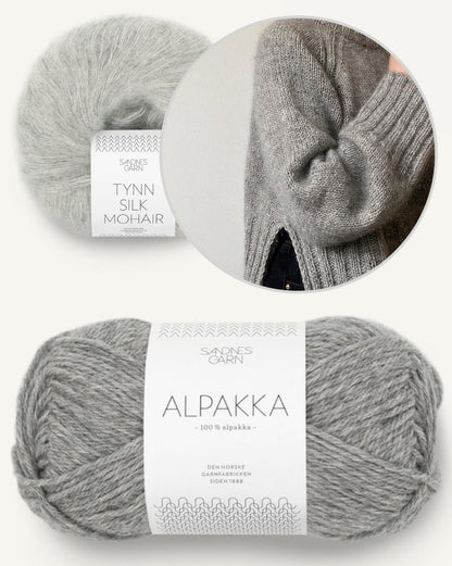 Novemberknits Eun Sweater mit Alpakka und Tynn Silk Mohair von Sandnes Garn 11