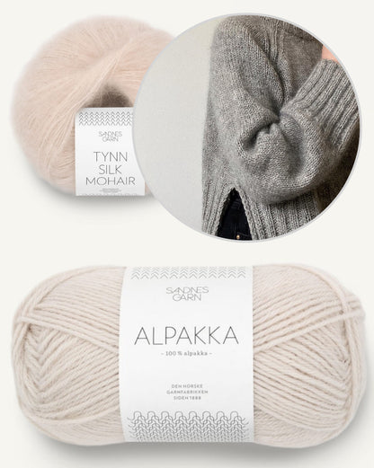 Novemberknits Eun Sweater mit Alpakka und Tynn Silk Mohair von Sandnes Garn 13