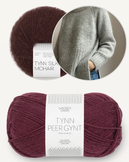Eun Sweater Light | lässiger Pullover mit Schlitz aus Tynn Peer Gynt und Tynn Silk Mohair