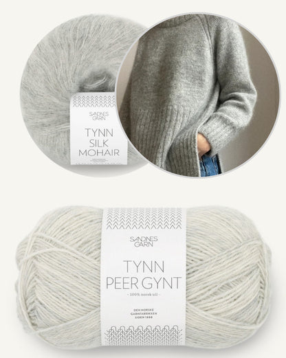 Eun Sweater Light | lässiger Pullover mit Schlitz aus Tynn Peer Gynt und Tynn Silk Mohair