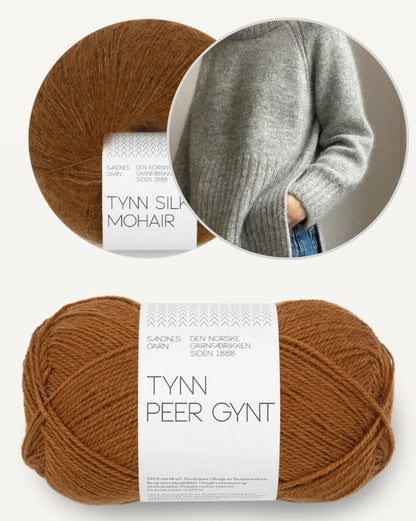 Eun Sweater Light | lässiger Pullover mit Schlitz aus Tynn Peer Gynt und Tynn Silk Mohair