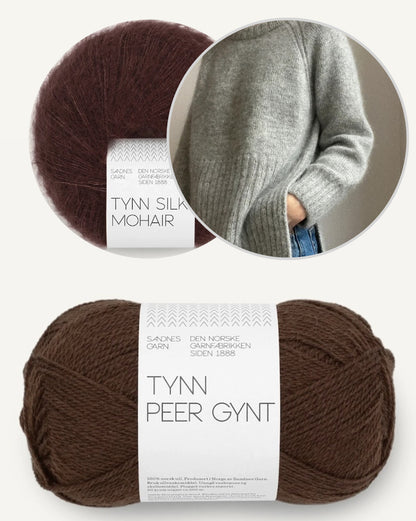 Eun Sweater Light | lässiger Pullover mit Schlitz aus Tynn Peer Gynt und Tynn Silk Mohair