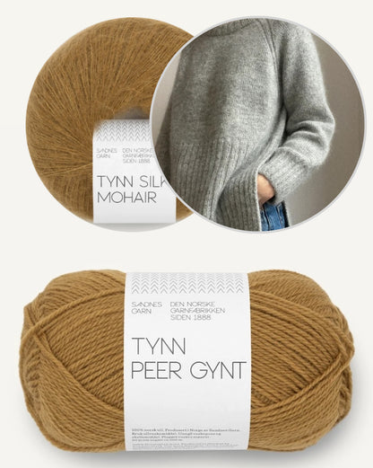 Eun Sweater Light | lässiger Pullover mit Schlitz aus Tynn Peer Gynt und Tynn Silk Mohair