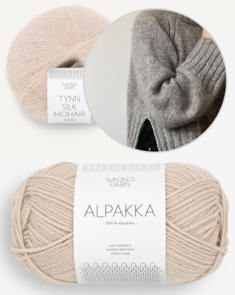Novemberknits Eun Sweater mit Alpakka und Tynn Silk Mohair von Sandnes Garn 18