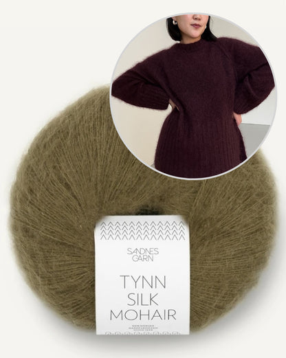 Novemberknits Eun Sweater Mohair mit Tynn Silk Mohair von Sandnes Garn 14