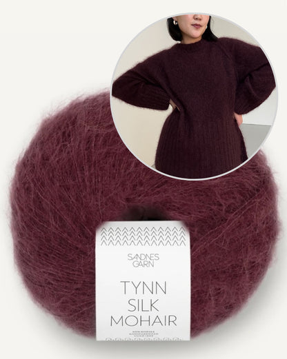 Novemberknits Eun Sweater Mohair mit Tynn Silk Mohair von Sandnes Garn 12