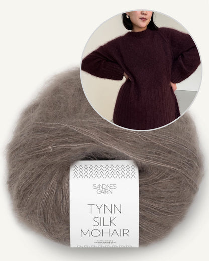 Novemberknits Eun Sweater Mohair mit Tynn Silk Mohair von Sandnes Garn 10