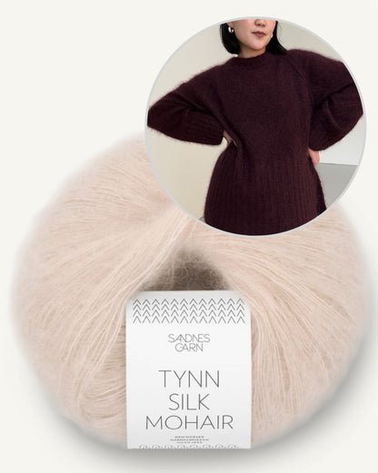 Novemberknits Eun Sweater Mohair mit Tynn Silk Mohair von Sandnes Garn 7