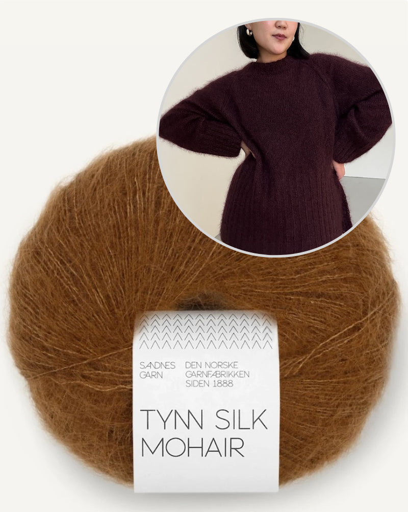 Novemberknits Eun Sweater Mohair mit Tynn Silk Mohair von Sandnes Garn 9