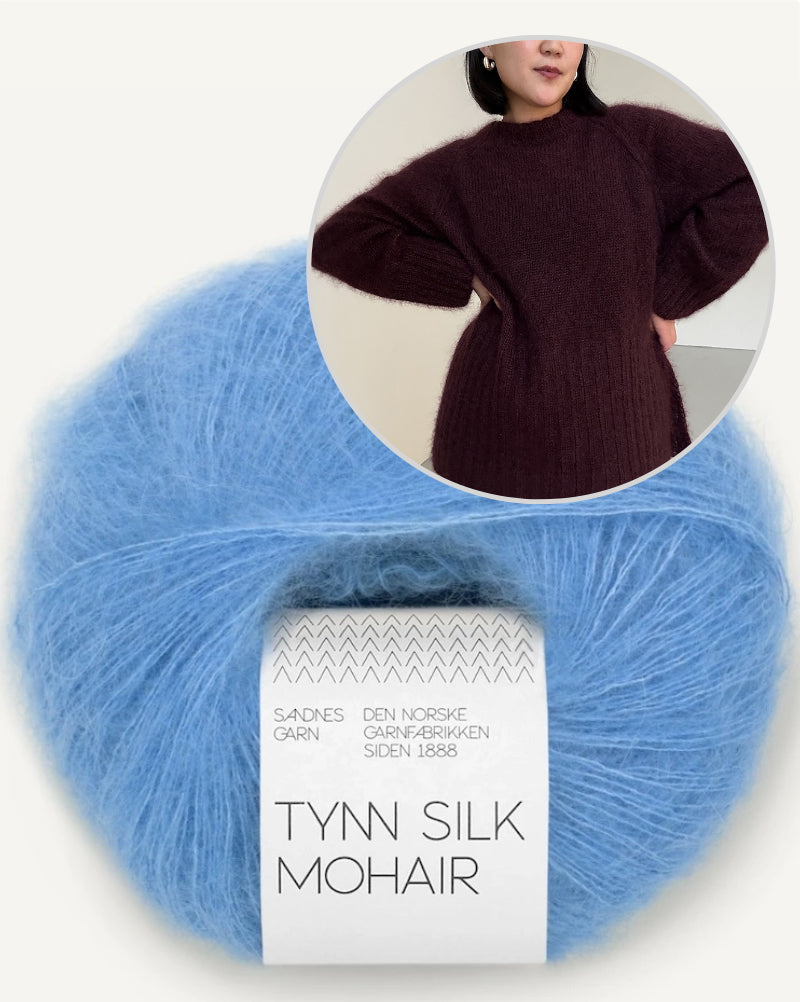 Novemberknits Eun Sweater Mohair mit Tynn Silk Mohair von Sandnes Garn 13