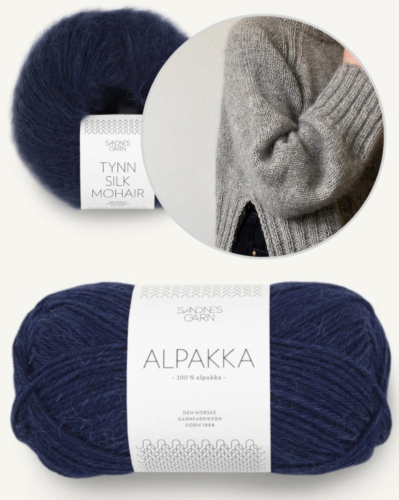 Novemberknits Eun Sweater mit Alpakka und Tynn Silk Mohair von Sandnes Garn 12