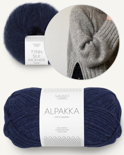 Novemberknits Eun Sweater mit Alpakka und Tynn Silk Mohair von Sandnes Garn 12