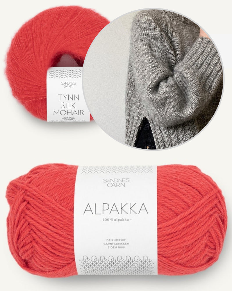 Novemberknits Eun Sweater mit Alpakka und Tynn Silk Mohair von Sandnes Garn 17
