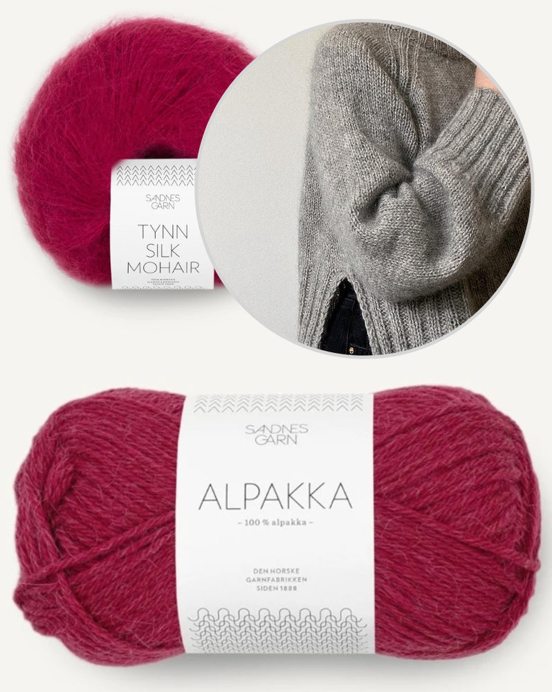 Novemberknits Eun Sweater mit Alpakka und Tynn Silk Mohair von Sandnes Garn 15