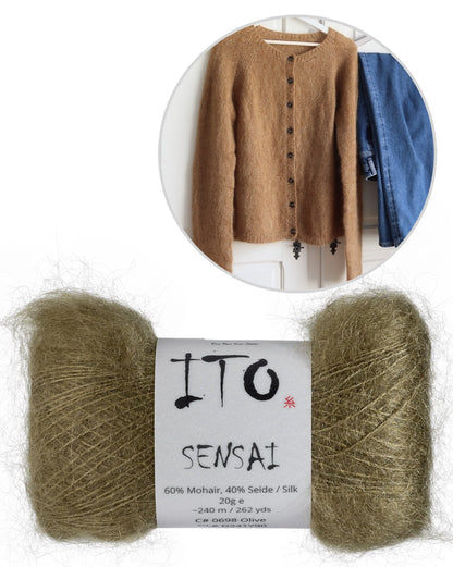 Sonnenstunden Cardigan von Evgeniya Dupliy mit Sensai von ITO Yarn 12