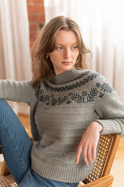 Pull « Dream » | motif de Noël discret en laine Shetland biologique de BC Garn