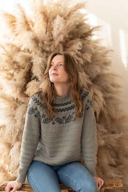 Pull « Dream » | motif de Noël discret en laine Shetland biologique de BC Garn