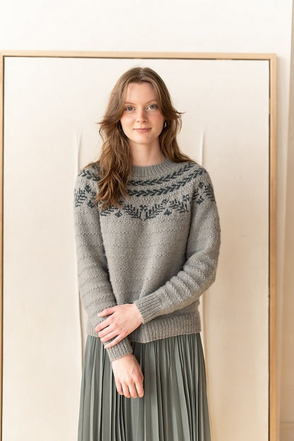 Pull « Dream » | motif de Noël discret en laine Shetland biologique de BC Garn