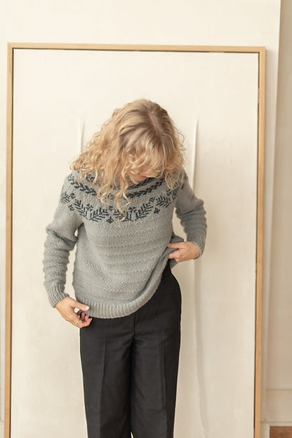 Pull « Dream » | motif de Noël discret en laine Shetland biologique de BC Garn