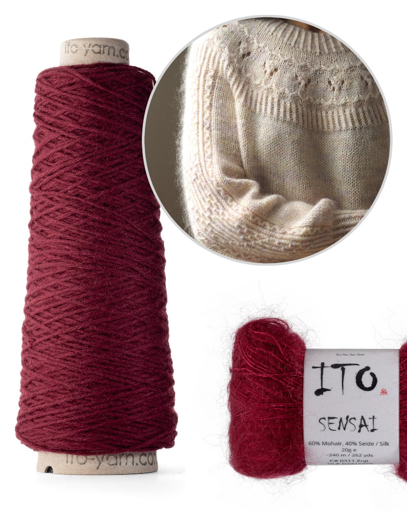 Joanna Ang Fairy Bouquet Pullover mit So Kosho und Sensai von ITO Yarn 15