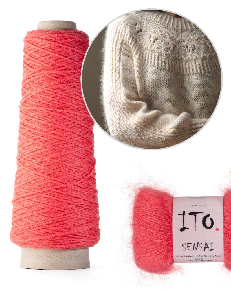Joanna Ang Fairy Bouquet Pullover mit So Kosho und Sensai von ITO Yarn 14
