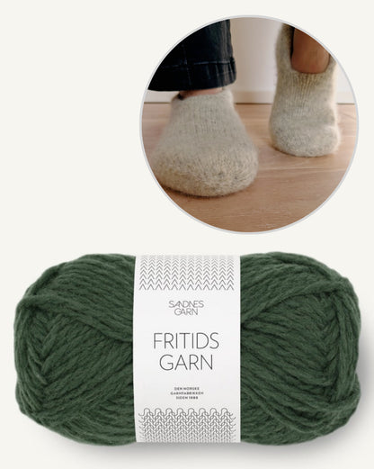 Family Filzhausschuhe | gemütlich und doppelt warm aus Fritidsgarn von Sandnes Garn