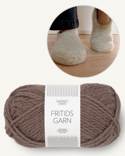 Family Filzhausschuhe | gemütlich und doppelt warm aus Fritidsgarn von Sandnes Garn