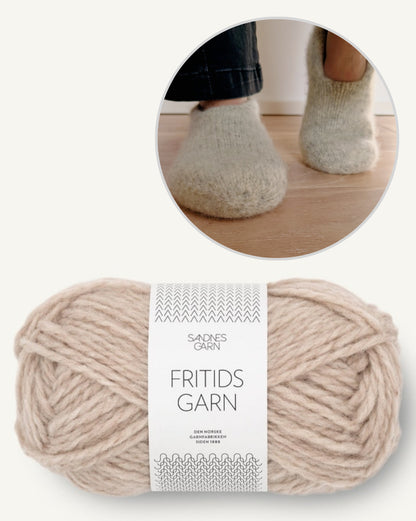 Family Filzhausschuhe | gemütlich und doppelt warm aus Fritidsgarn von Sandnes Garn