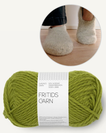 Family Filzhausschuhe | gemütlich und doppelt warm aus Fritidsgarn von Sandnes Garn