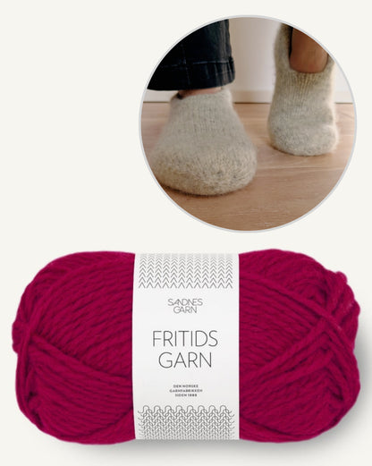 Family Filzhausschuhe | gemütlich und doppelt warm aus Fritidsgarn von Sandnes Garn