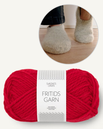 Family Filzhausschuhe | gemütlich und doppelt warm aus Fritidsgarn von Sandnes Garn