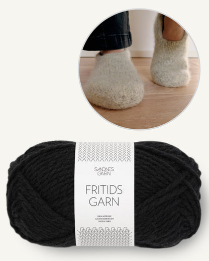 Family Filzhausschuhe | gemütlich und doppelt warm aus Fritidsgarn von Sandnes Garn