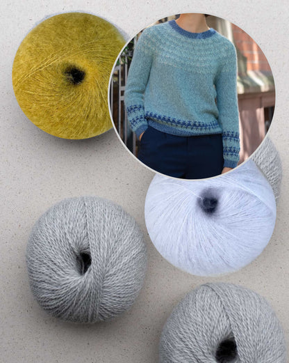 Feather Sweater | harmonisk farvemønster fra Balayage og Manada fra Pascuali