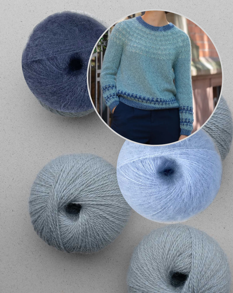Feather Sweater | harmonisk farvemønster fra Balayage og Manada fra Pascuali