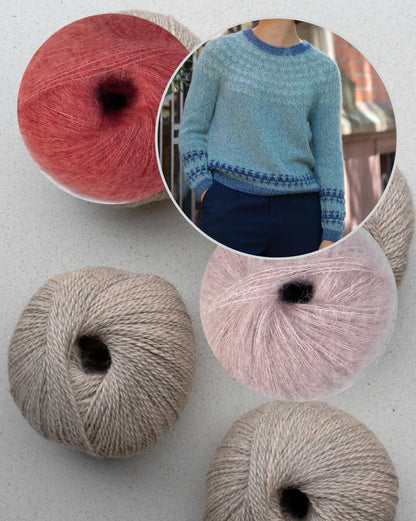 Feather Sweater | harmonisk farvemønster fra Balayage og Manada fra Pascuali