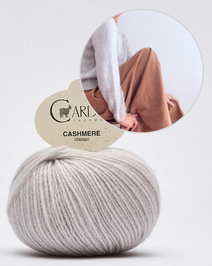 Felicity Shirt | zarte Musterärmel aus Classic Cashmere von Cardiff