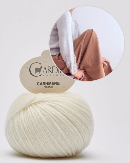 Felicity Shirt | zarte Musterärmel aus Classic Cashmere von Cardiff