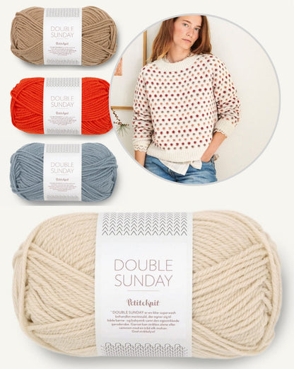 Fleur de Lis Sweater - Tema 77 | bezaubernder Weihnachtspullover aus Double Sunday von Sandnes Garn