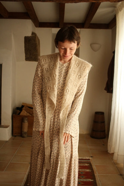 Floks Shawl | Wrap made from Plötulopi by Lopi Island and Tynn Silk Mohair by Sandnes