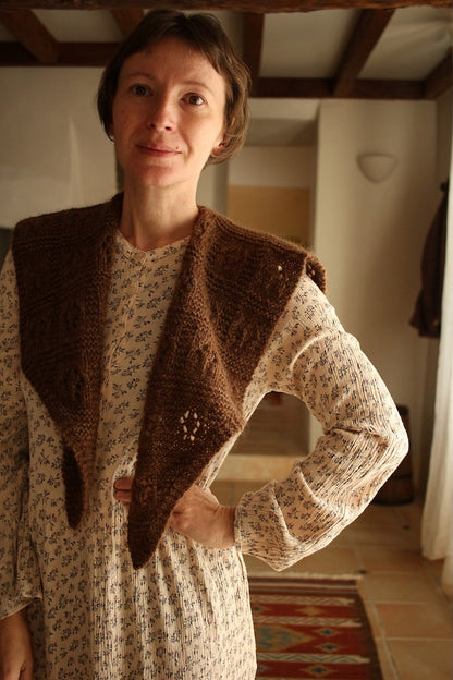 Floks Shawl | Wrap made from Plötulopi by Lopi Island and Tynn Silk Mohair by Sandnes