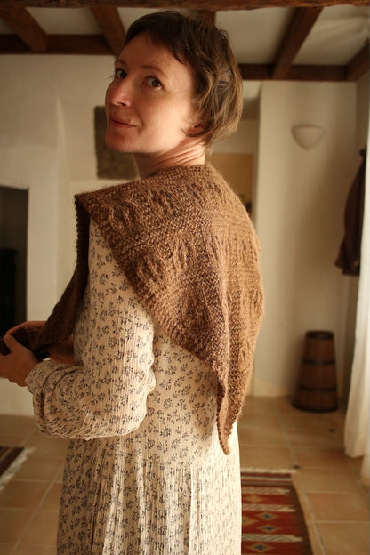 Floks Shawl | Wrap made from Plötulopi by Lopi Island and Tynn Silk Mohair by Sandnes
